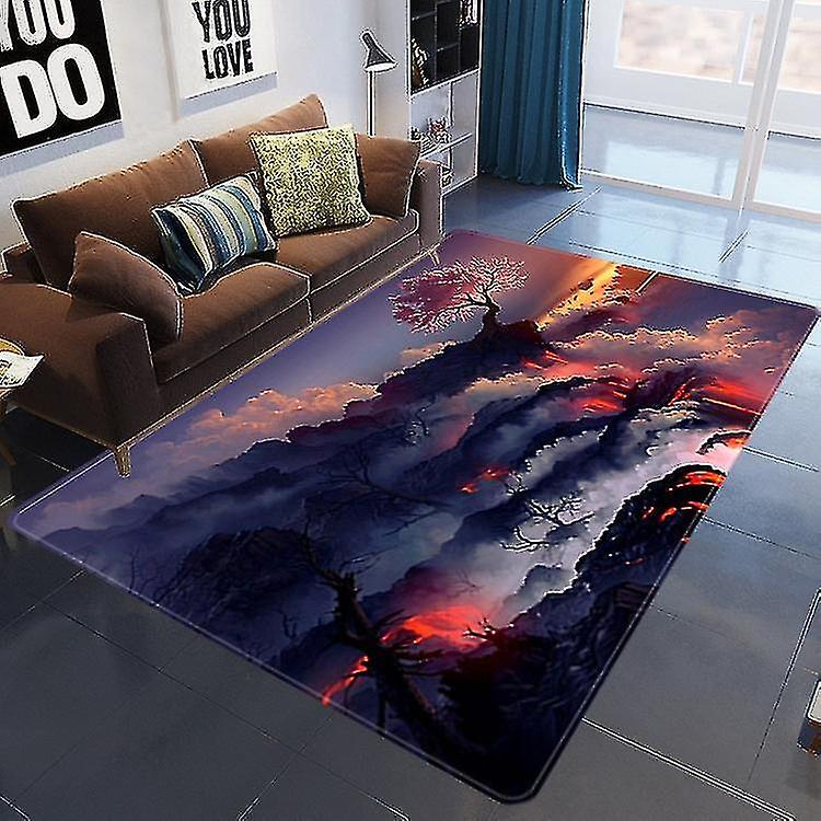 Boligindretning 3d Galaxy Space Stjerner Tæpper Stue Dekoration Soveværelse Parlor Tea Table Area Tæppe Ma