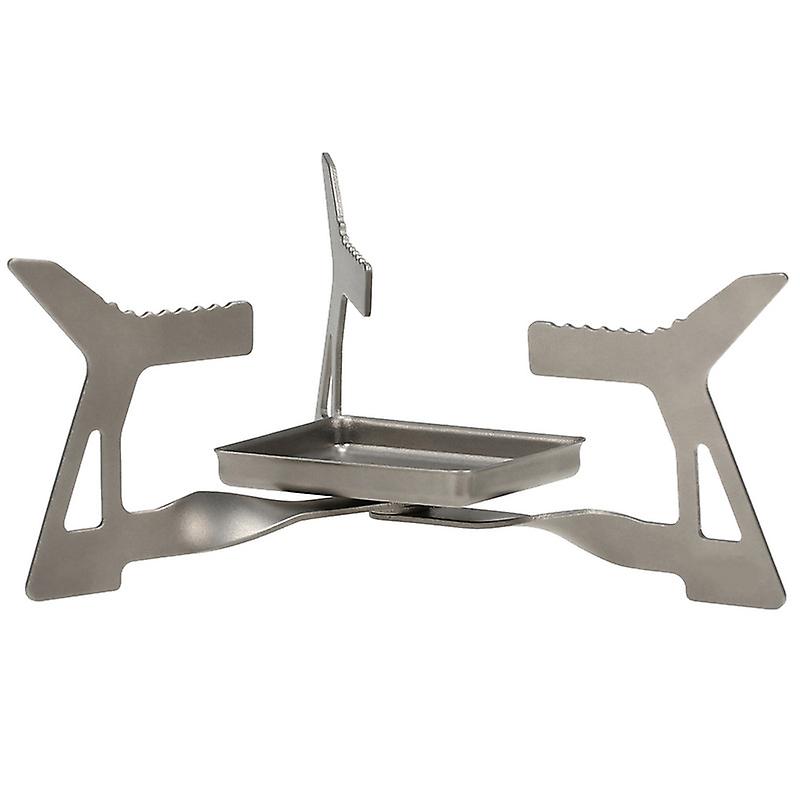 Ultralight Folding Camping Titanium Solidified Alcohol Stove 14g