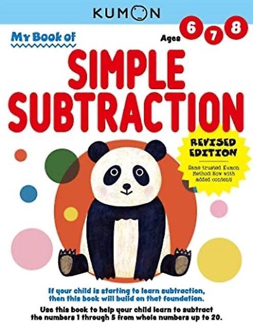 Kumon My Book Of Simple Subtraction Paperback