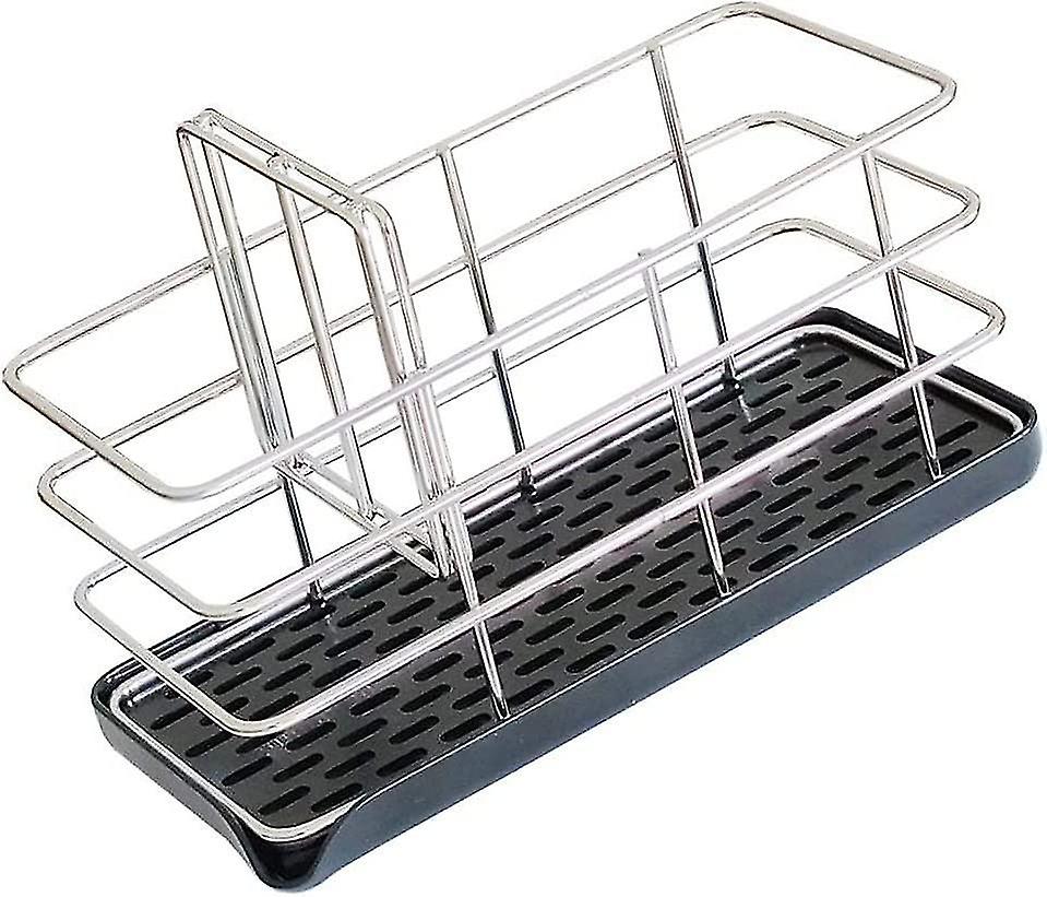 Kitchen Sink Sponge Holder, Kitchen Sink Sponge Holder, Diverter Groove Sink Storage, Removable Tray