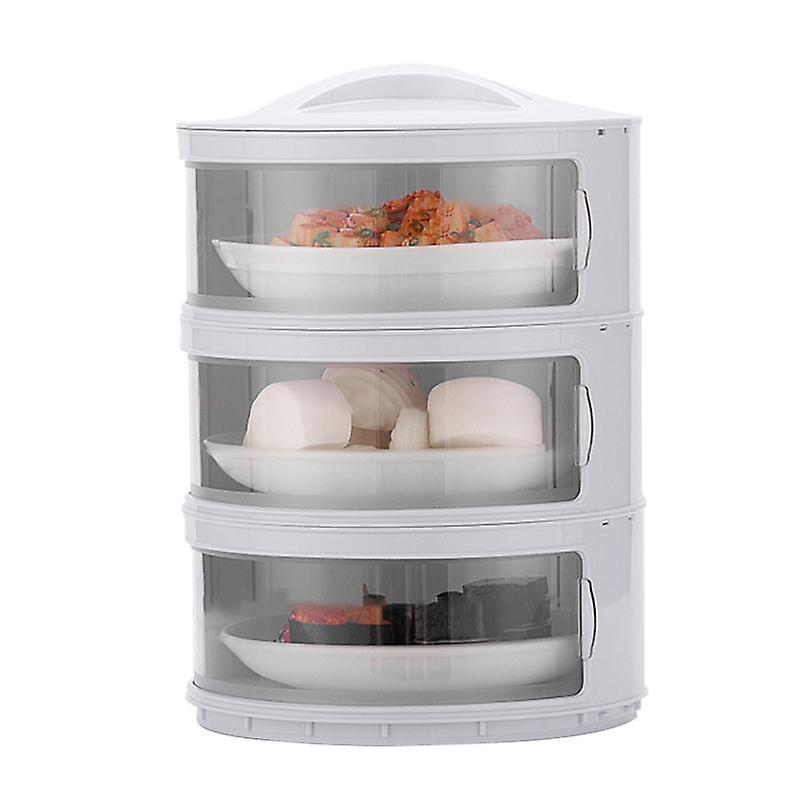 Kitchen Stackable Insulation Dust Proof Food Leftover Container with Lid Cover