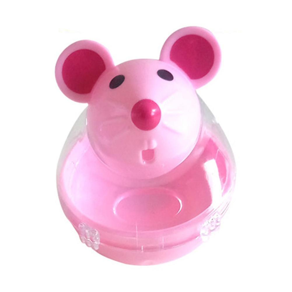 ZHOUBA Pet Cat Kitten Mouse Shape Treat Holder Food Storage Dispenser Chew Play Toy