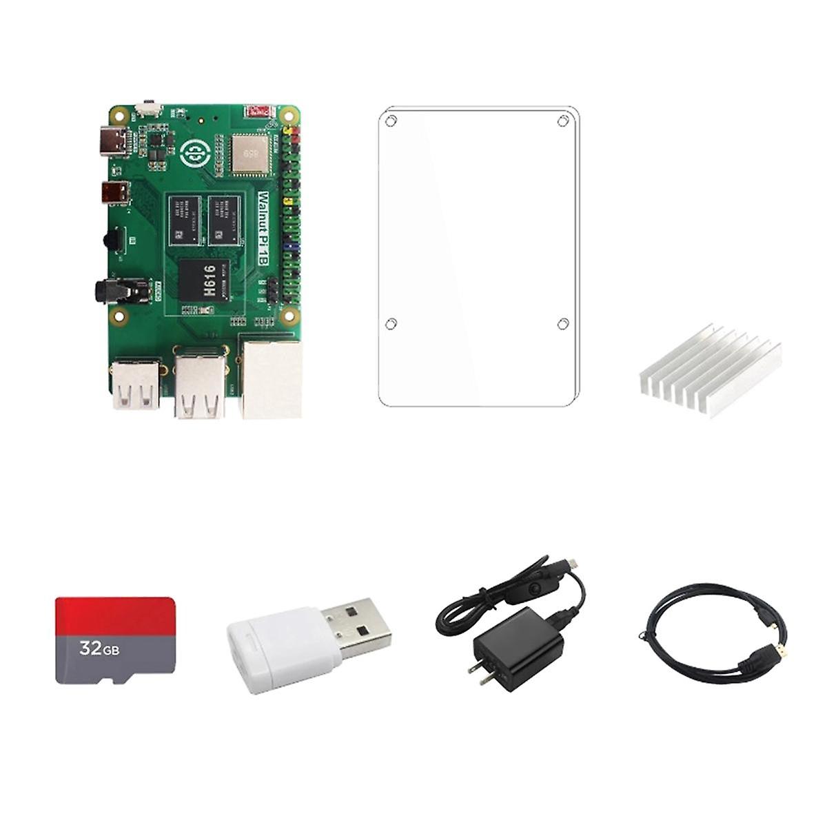 1B 1GB RAM DDR3 Allwinner H616 WiFi Bluetooth Mini PC Carte de développement Ordinateur monocarte 1Set