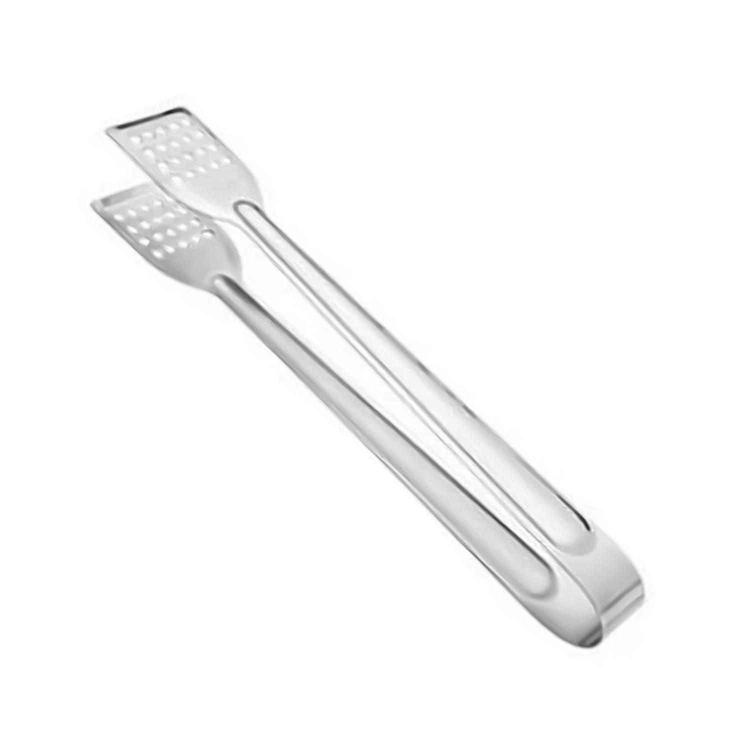 ZHOUBA Food Tong Hollow Non-slip Stainless Steel Rounded Edge Cooking Clamp for Grilling