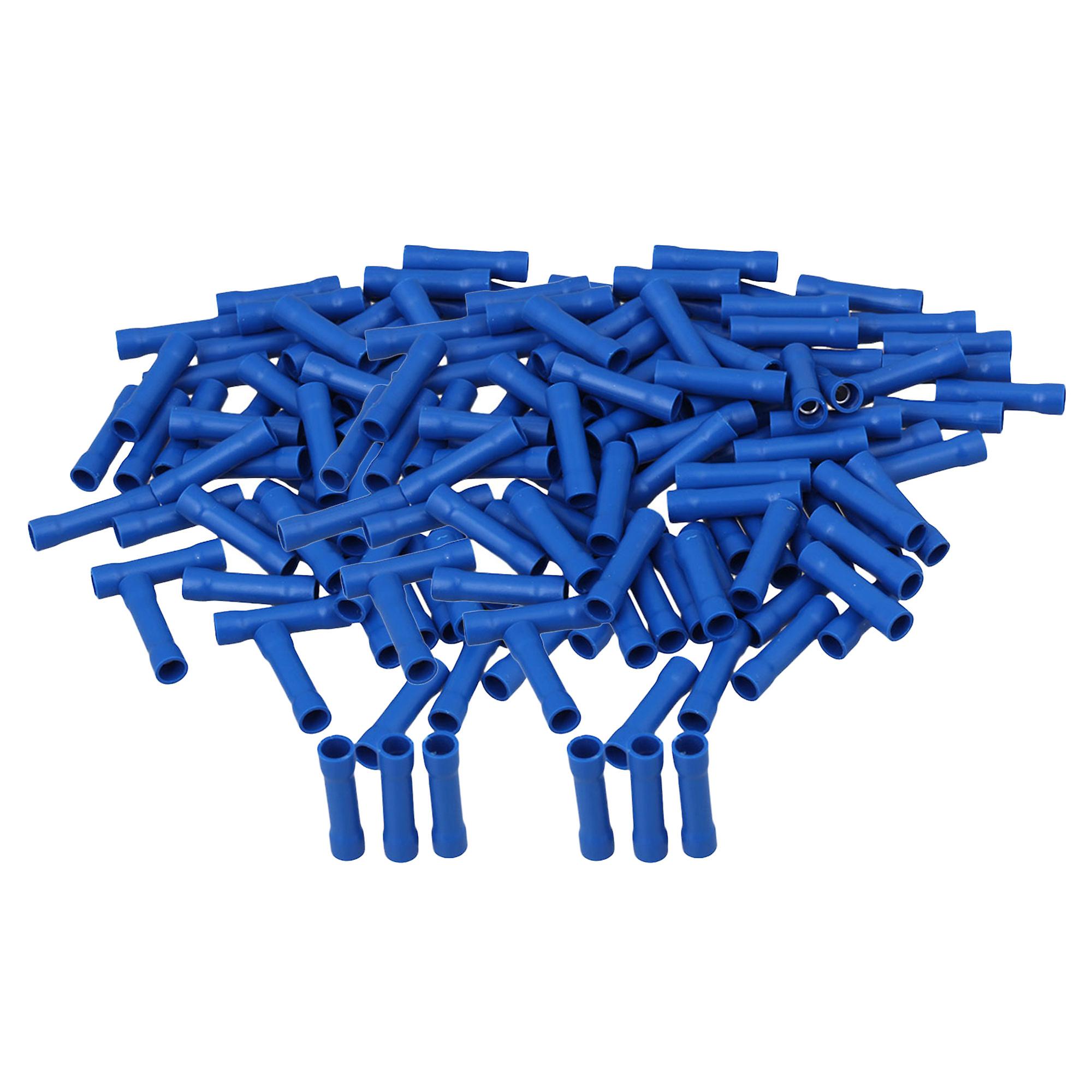 200pcs 16-14 AWG Cold Pressed Terminals DIY Part for Cable 25x6x4cm Blue