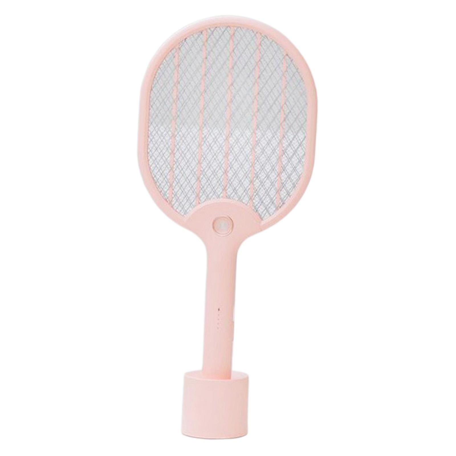 Mosquito Bat Fly Swatter Zapper Killer Electronic Bee Zapper Racket White