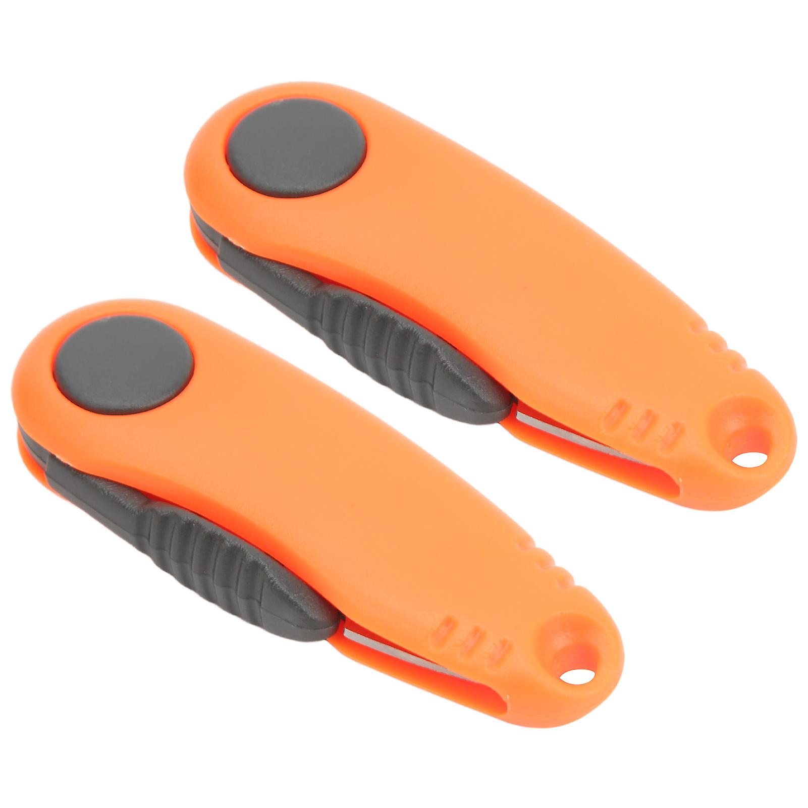 2 PCS Mini Badminton Line Scissors Fast Shrimp Shaped Scissors Outdoor Portable Folding Fishing Line Clipper Orange 