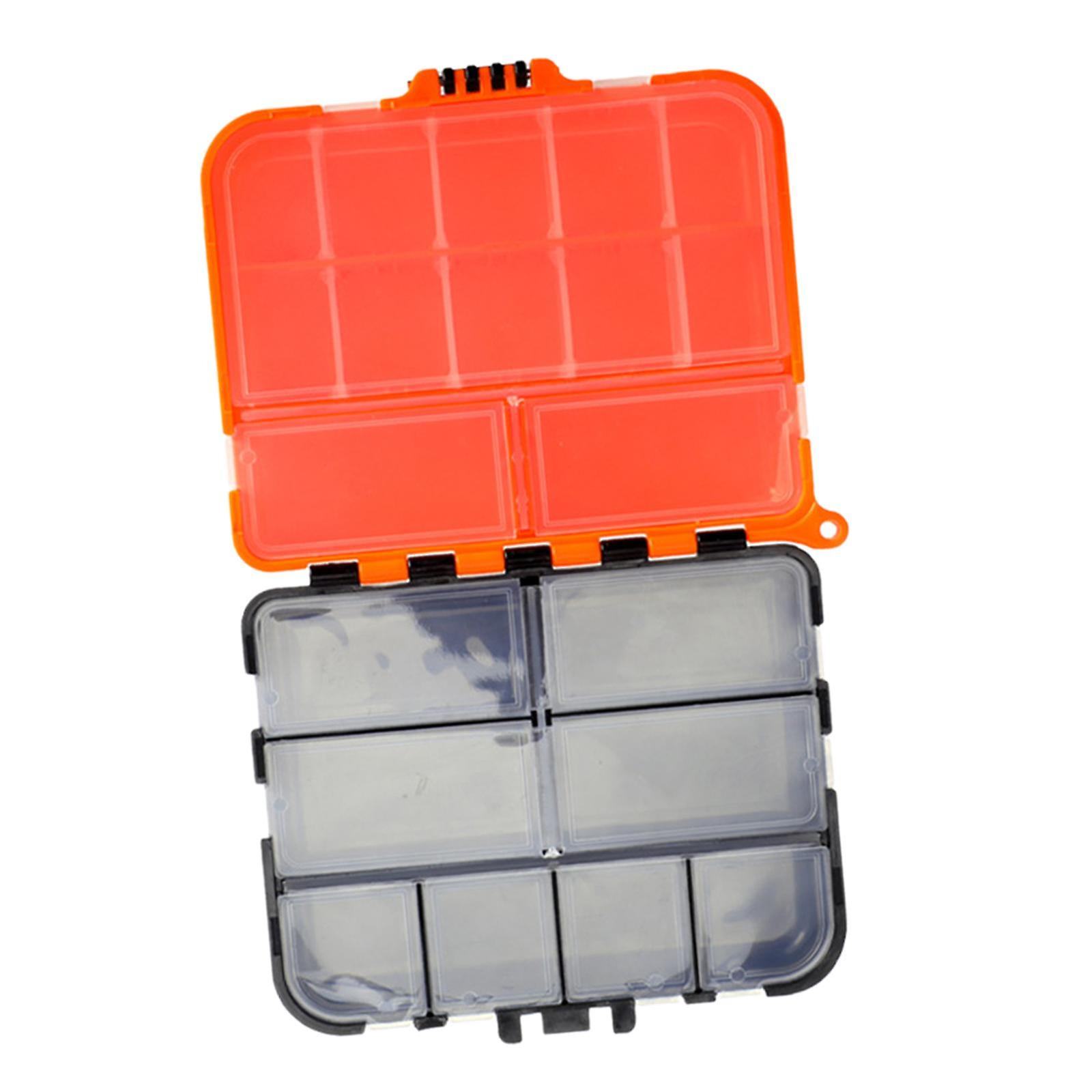 Fishing Tackle Box with Handle Adjustable Dividers Portable Hook Storage Box