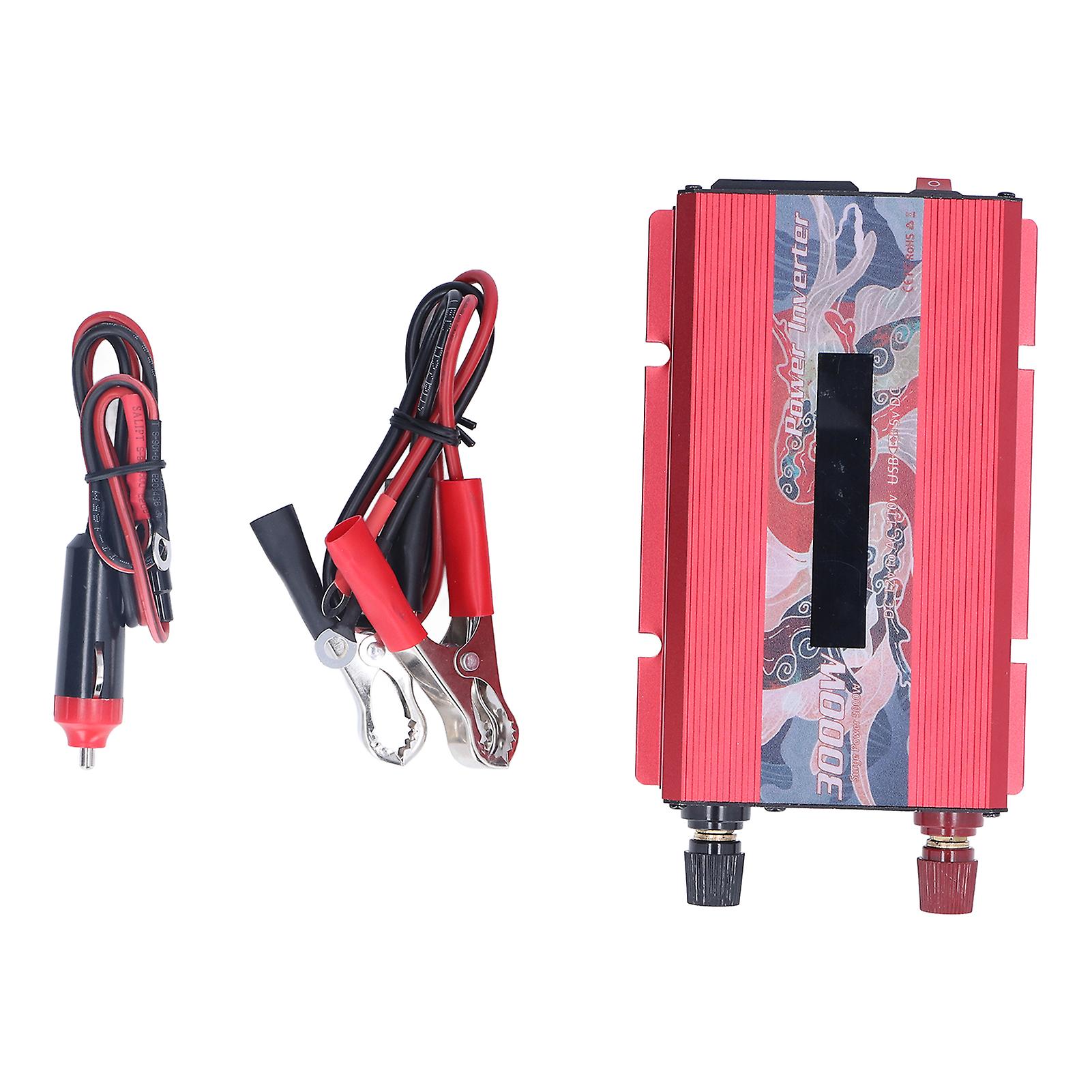 Pure Sine Wave Inverter DC 12V to AC Multifunctional Car Electronics for Electrical Appliance