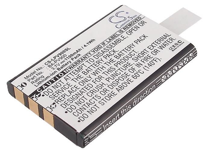Battery for Lawmate PV-900 EVO HD PV-900FM BA-PV900 Recorder CS-LPV900SL 1100mAh