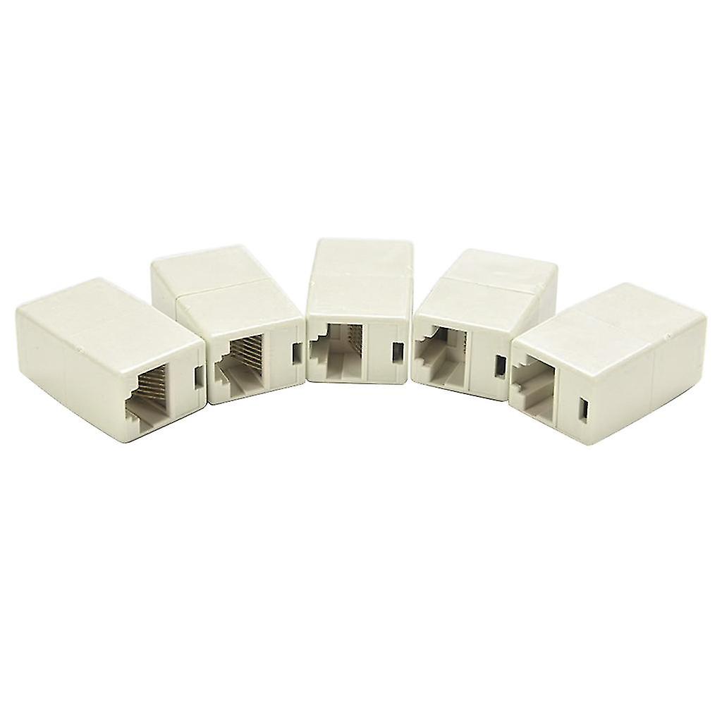Rj45 Coupler Network Extender Adapters Net Cable Joiners Connectors 5pcs