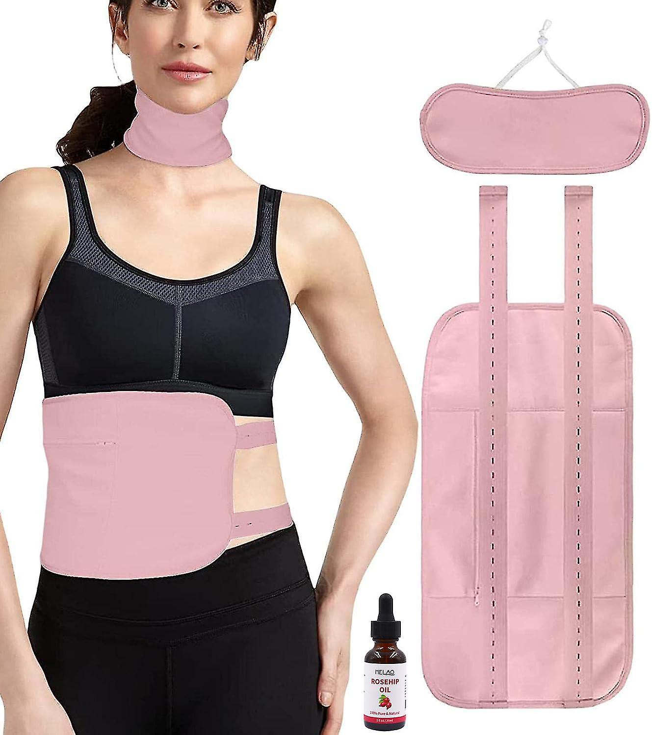 2er-Pack Rizinusöl-Pack-Wrap-Set Verstellbares wiederverwendbares Bio-Rizinusöl-Pack-Kit Rizinusölpackungen für die Leberentgiftung mit elastischem Gurt Baumwollmaschine wurde