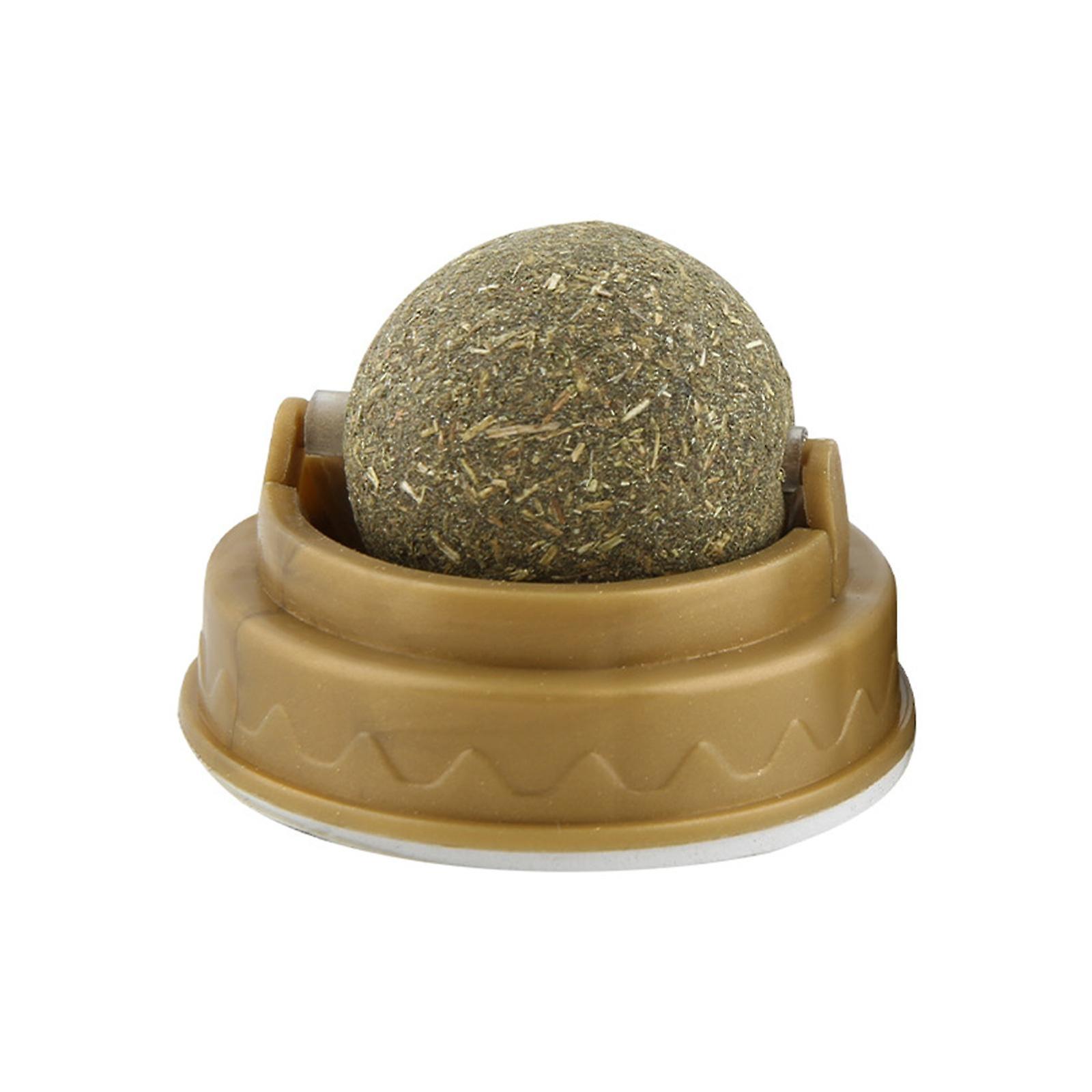 Natural Catnip Cat Wall Stick-on Ball leketøy behandler sunn snack