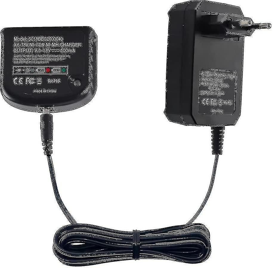 Φορτιστής αντικατάστασης συμβατός με Black & Ντέκερ 9.6v 12v 14.4v 18v Μπαταρία Νίκαντ Νιμχ Hpb18 Hpb14 Hpb12 Hpb96 244760-00 A1718 Fsb18 B