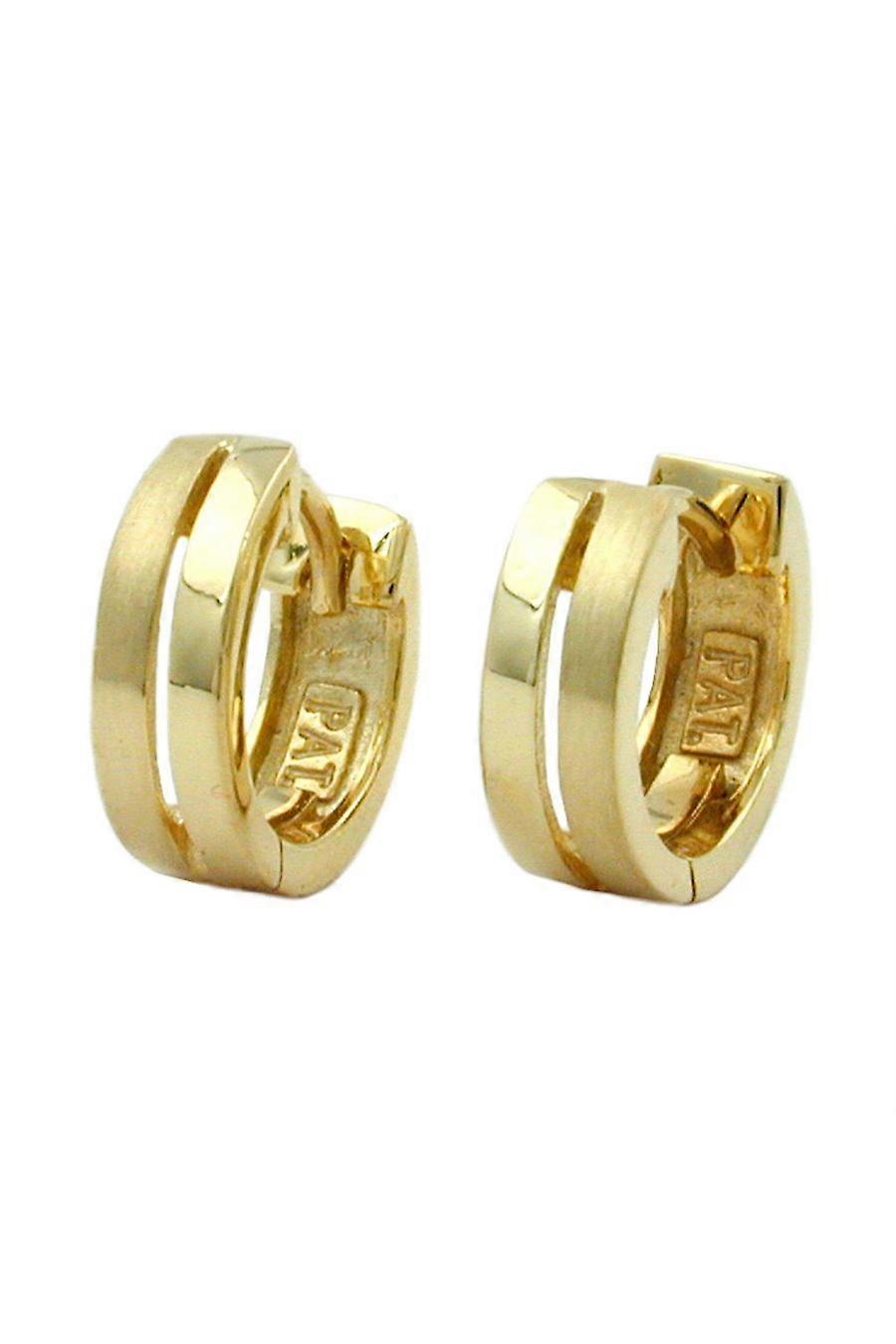 Hinged Hoops Earrings 12x3,7mm 9k Gold - Gl430159