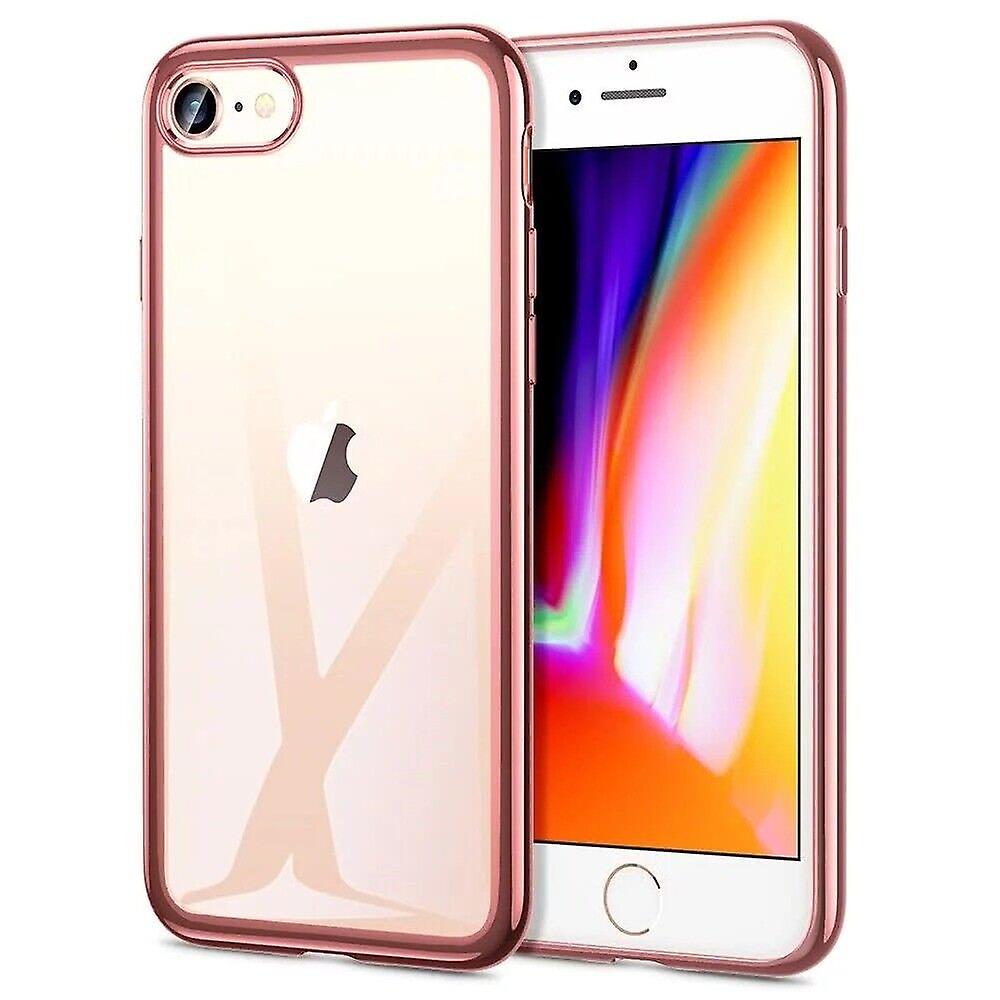 Esr Iphone 2022/2020/8/7 Slim Thin Light Clear Phone Back Case - Rose Gold