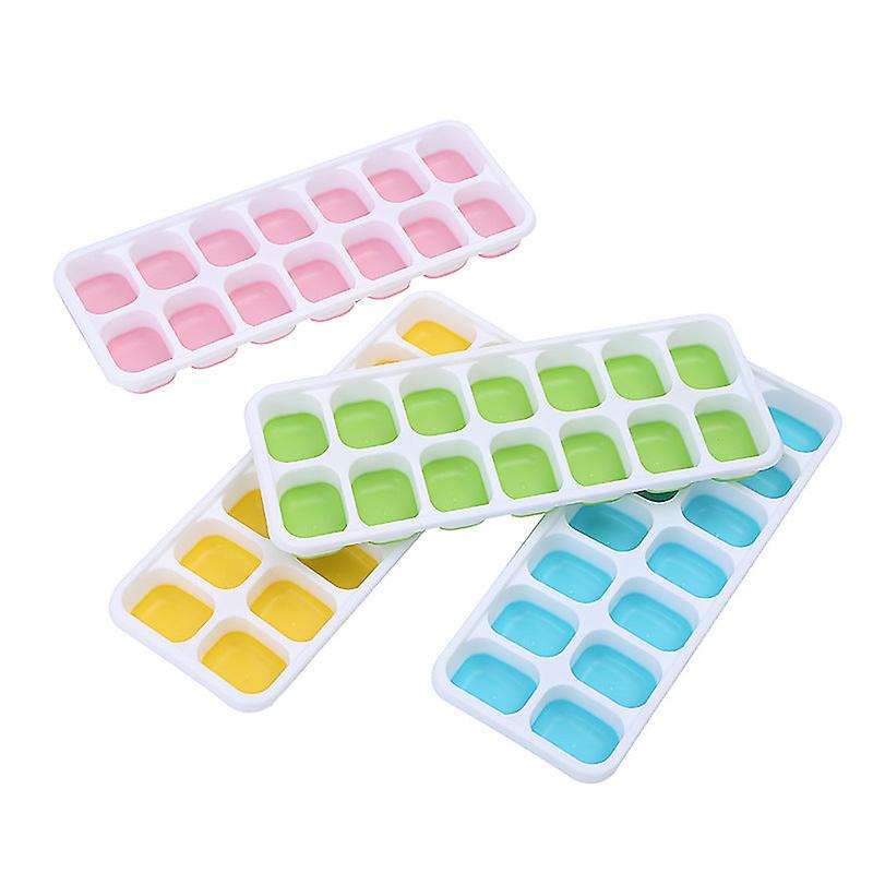 Ice Cube Trays Moids Frozen Storage Containers For Chocolate Cold Drinks 14-grid Rectangular
