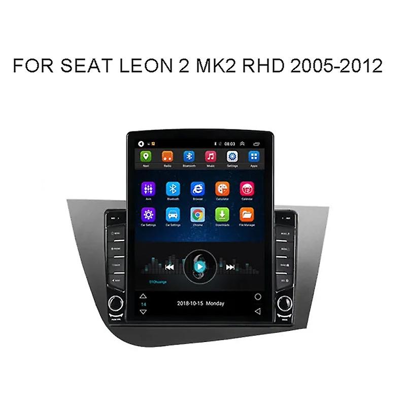 9.7" Android For Seat Leon 2 MK2 RHD 2005 2005 2006 2007 2008-2012 Tesla Type Radio Multimedia Video