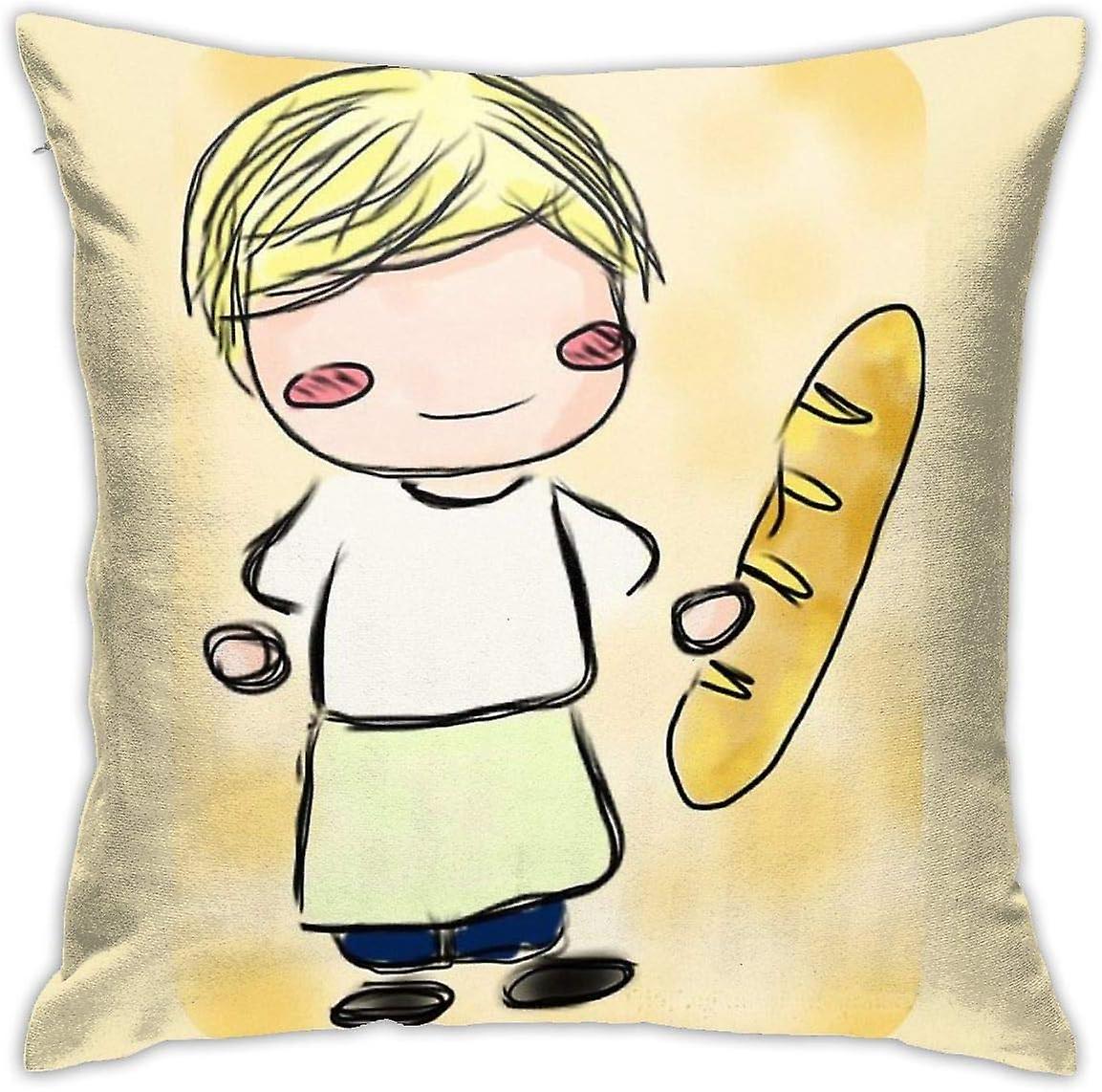 ピータメラークちび枕カバーホーム装飾スロー枕カバーベッドソファソファクッションスクエア枕カバー18x18インチ