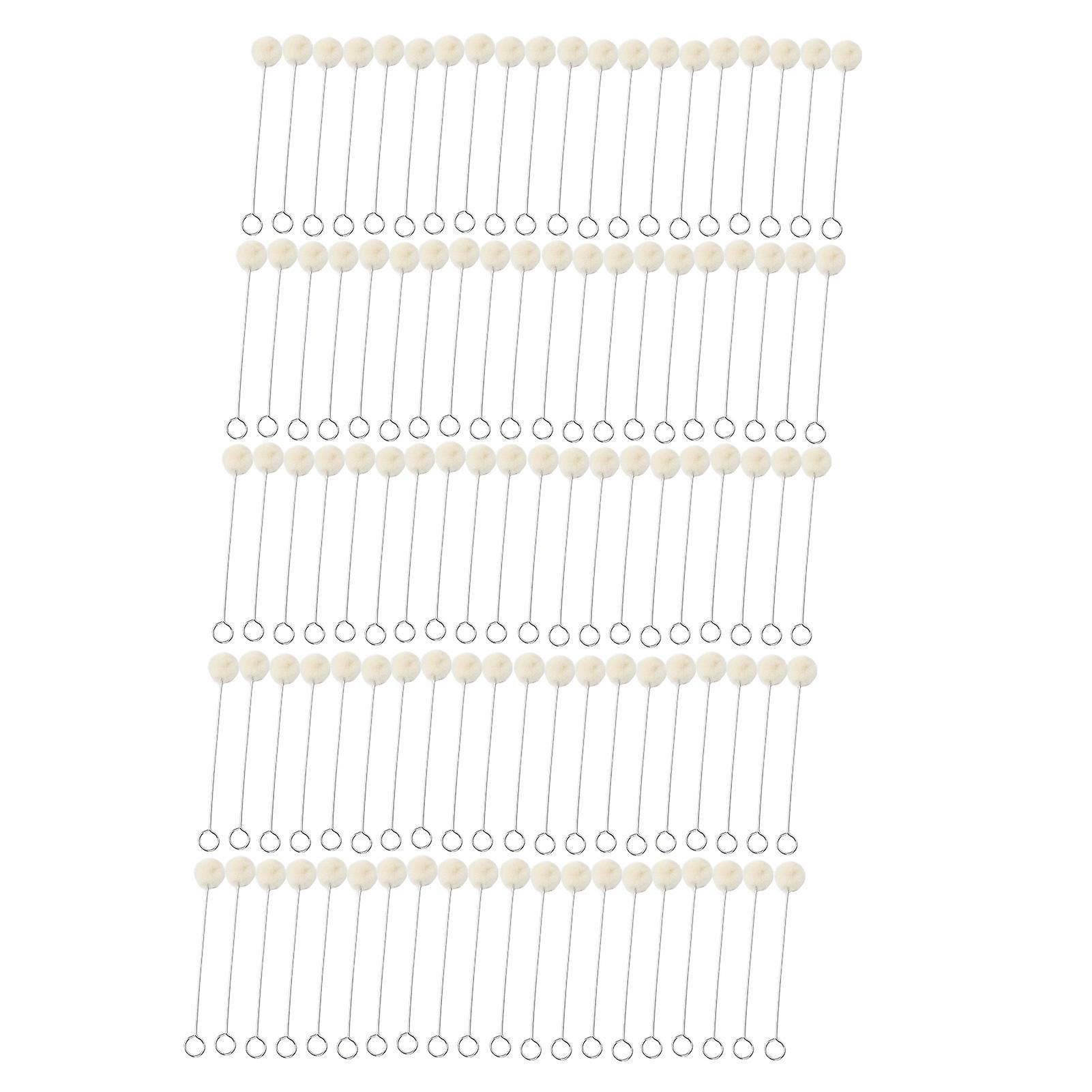 100 Pcs Handmade Durable Practical Wool Brushes for Leather Dyeing