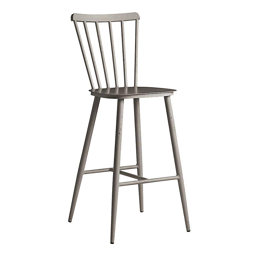 Spindle Bar Stool - Dark Grey - Alu Frame