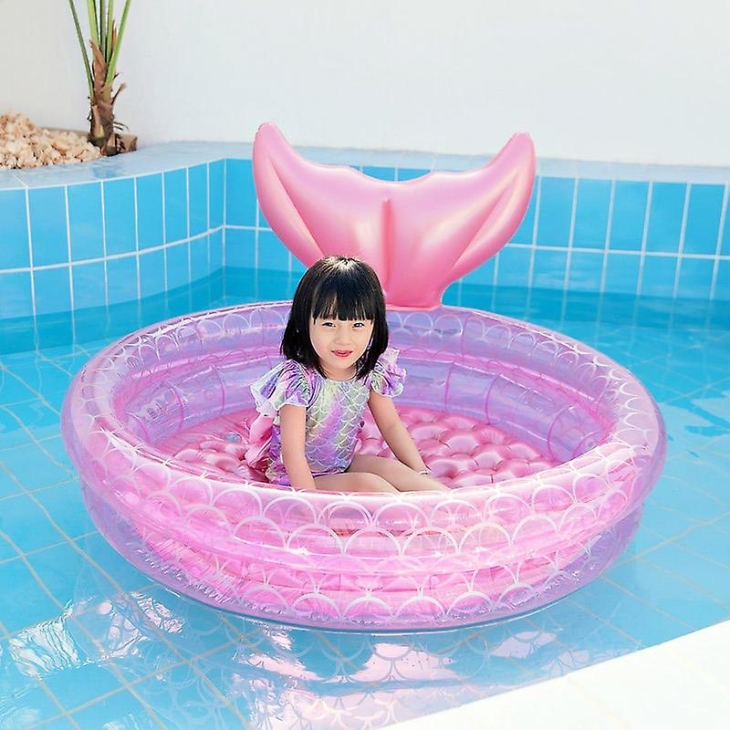 Inflatable Mermaid Pool, Size: 90cm 90cm