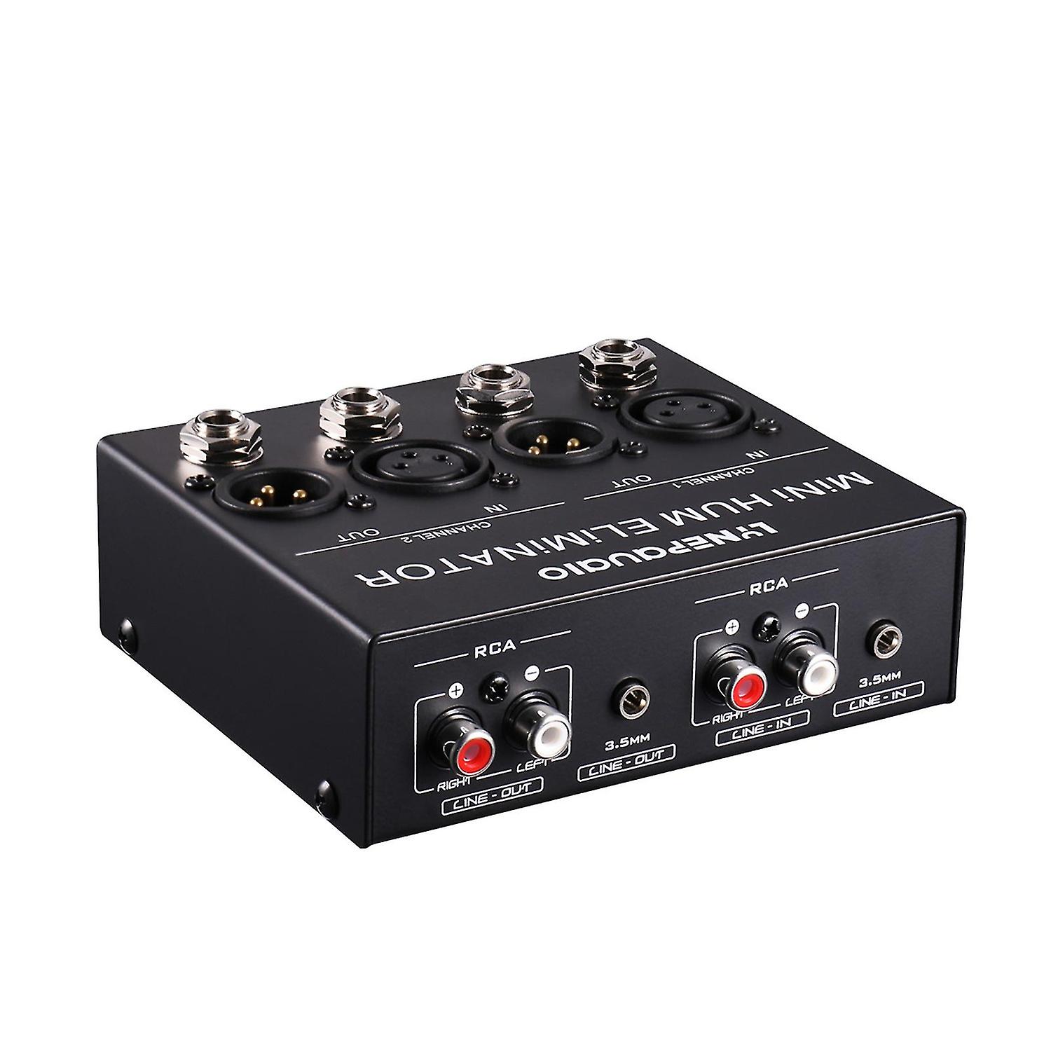 LYNEPAUAIO Compact Hum Eliminator Box 4 Channel Passive Buzz Destroyer Noise Canceller