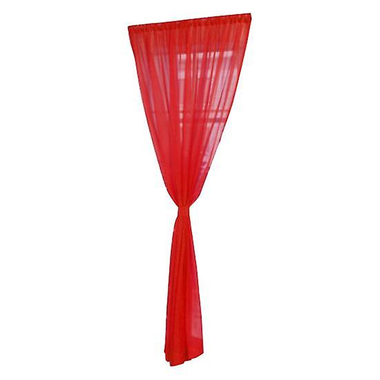 Useful Tulle Curtain Attractive Fadeless Polyester Transparent Kitchen Sheer Curtain for Living Room