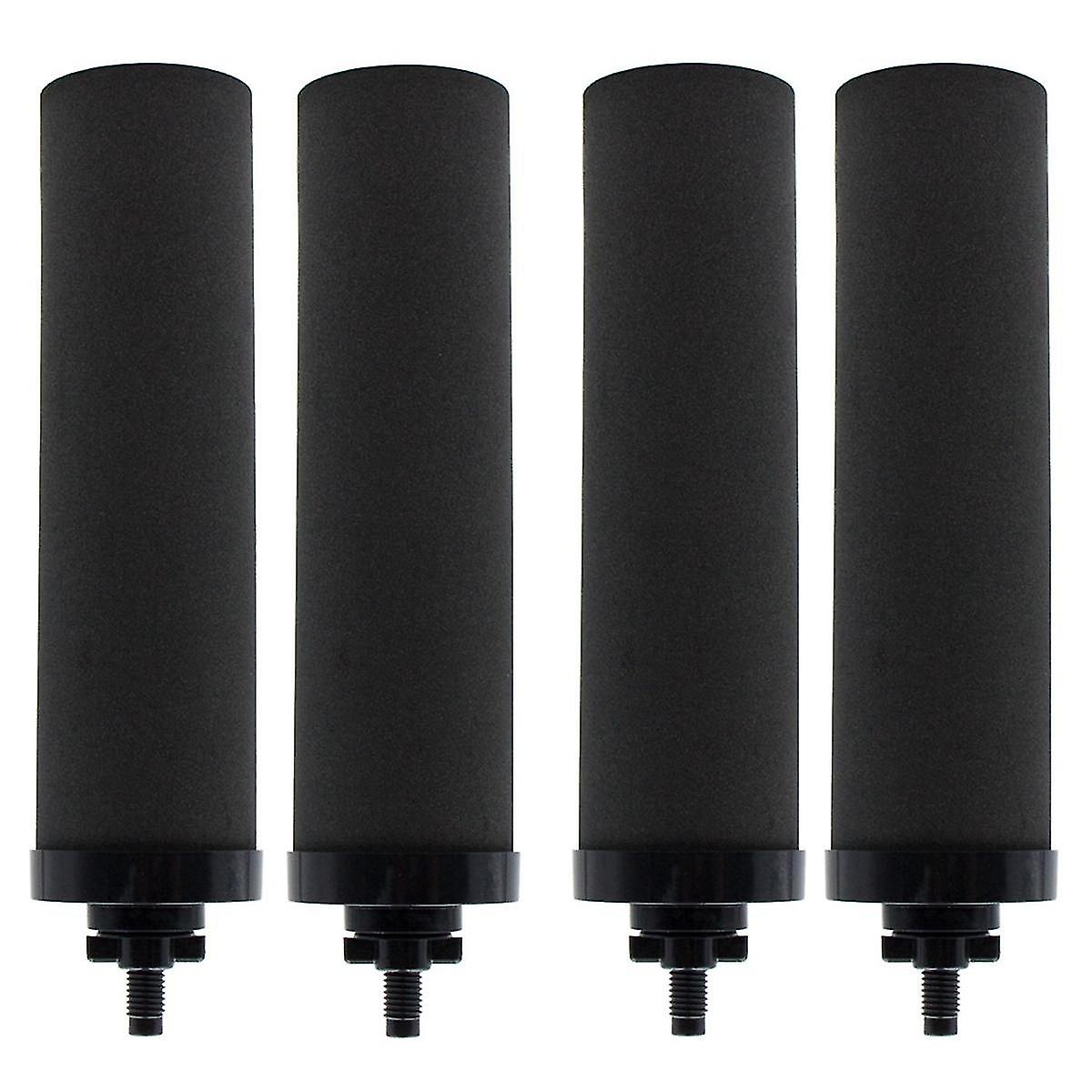 4pcs Water Filter Replacement For Black Activated Carbon Filters For Gravity-fed Water Filter Syste