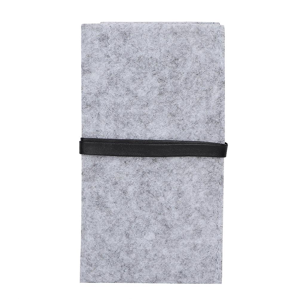 Wool Felt Multi-function Pencil Bags Case Office Supplies Pouch Stationery