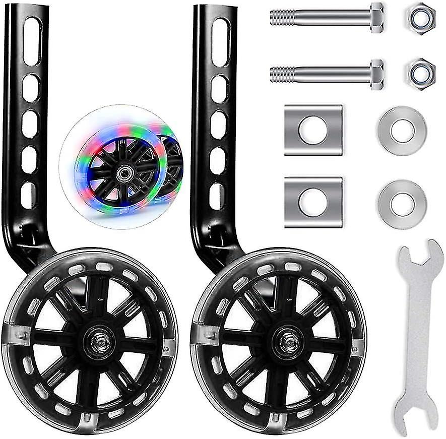 Auxiliary Wheel(Black),Universal Bike Stabilizer Bike Stabilizer Wheels,Bike Training Wheels,Kids Bi