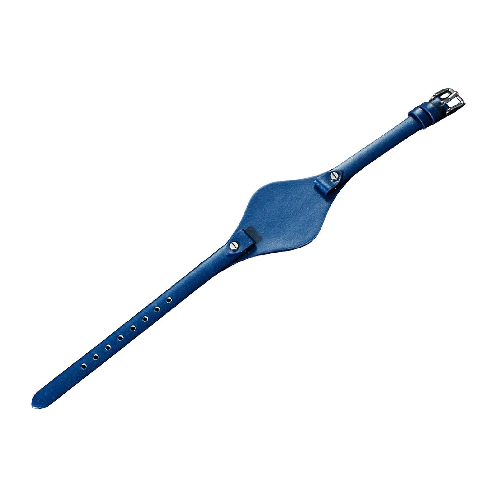 Läder Klockarmband Liten Ersättningsrem Justerbar Klockband Metall Spänne blå