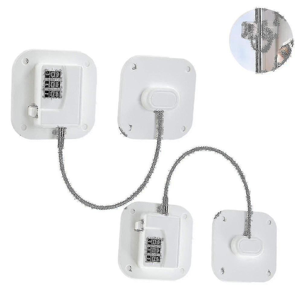 2 Pack Refrigerator Lock Heavy Duty Combination Fridge Lock