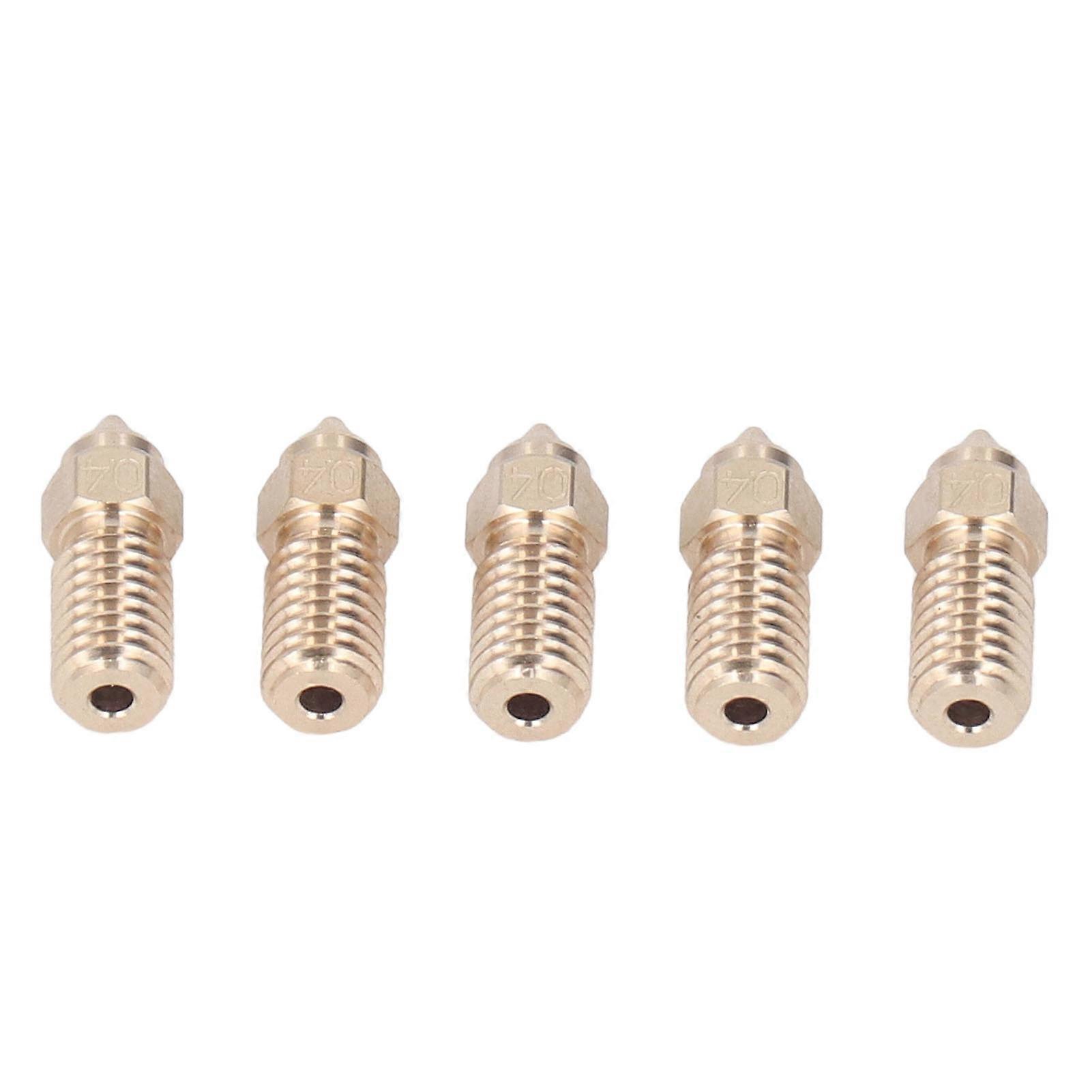 10 Pcs 3D Printer Nozzle Brass 0.4mm M6 High Flow High Speed Printing Nozzle for Neptune 4 Pro