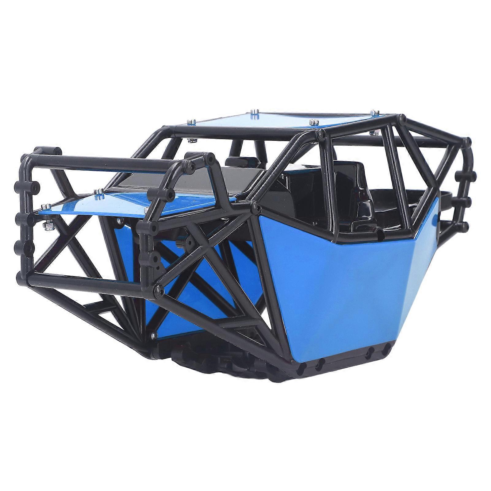 Remote Control Crawler Body Shell Plastic RC Roll Cage Car Model Accessory for Axial SCX10 Blue