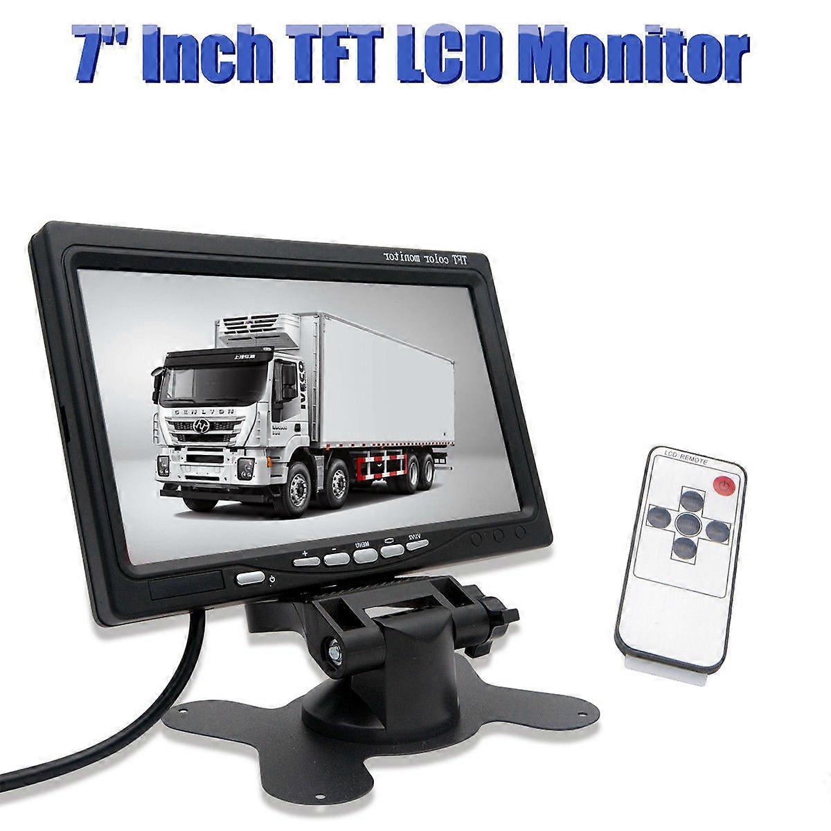 7" TFT LCD Screen Monitor For Car Park Reverse 4pin Power + Video 12V 24V AU LDS No.28378 No.28378