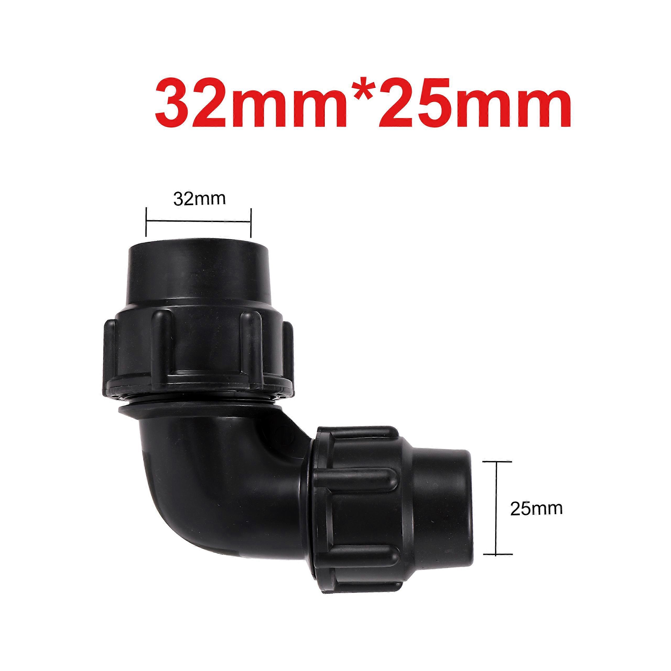 25-20/32-25mm Reducing Bend Coupling Agriculture Watering System PE PVC Pipe Universal Transition Fittings Quick Connector