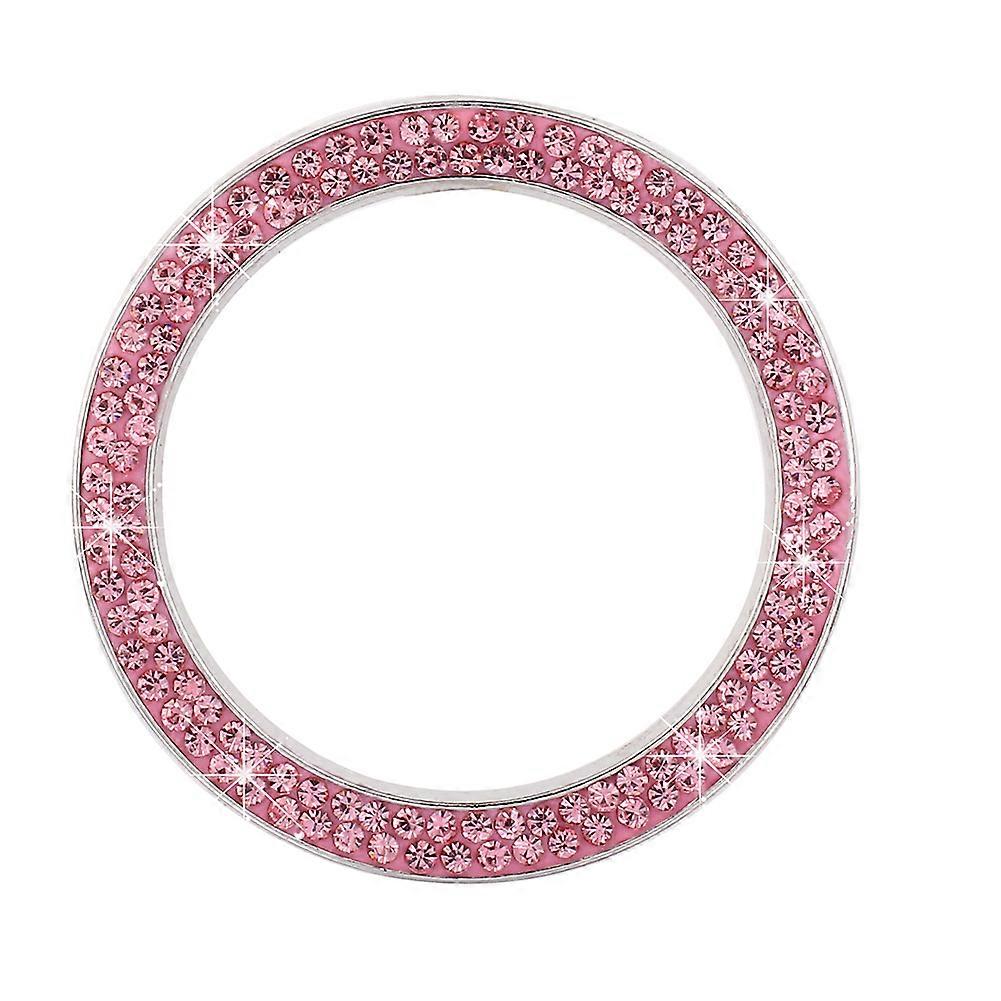 Car One-click Start Button Cover Interior Engine Ignition Start Stop Button Protective Cover Crystal Decoration Car Accessories