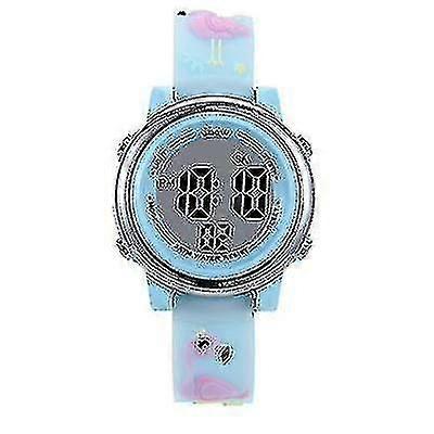 Detské kreslené vodotesné 3D hodinky - Plameniak