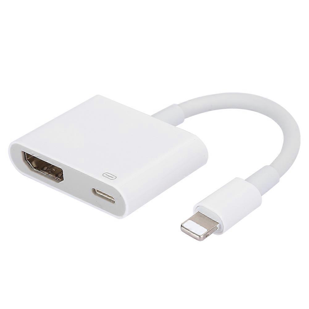For IOS Phone to TV Projection Screen Adapter Cable to HDMI High Definition Same Screen Cablewhite