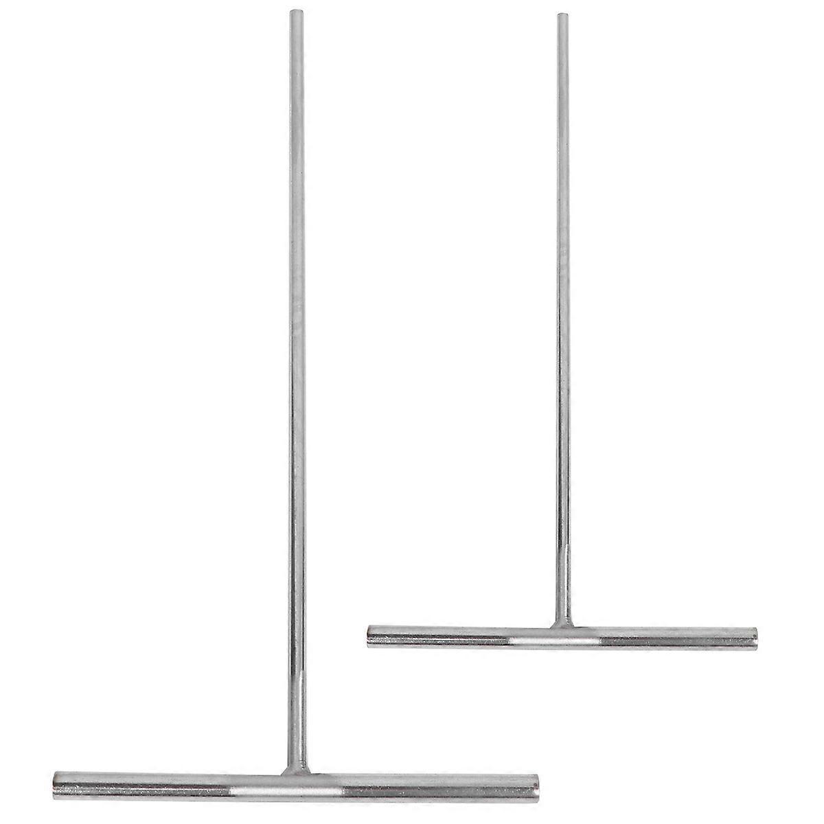 2 Pcs Stainless Steel French Crepe Spreader Practical Pancake Like Batter Spreading Tools for Bakery Kitchen (Size S/L, Each Size 1pc)