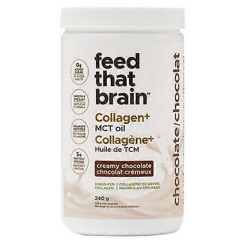 Collagen + MCT Chocolate, 240 Grams by Feed That Brain