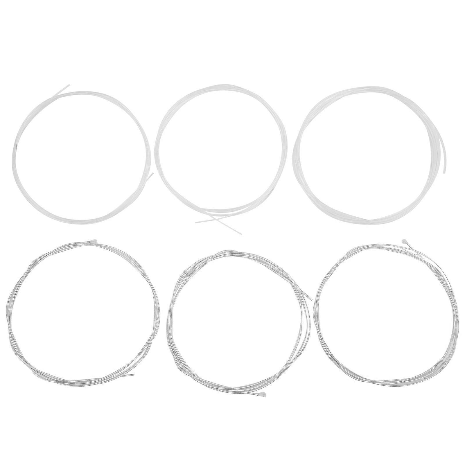 6Pcs Guitar String Tensile Resistance Alloy Wound Stringed Instrument Accessories Replacement