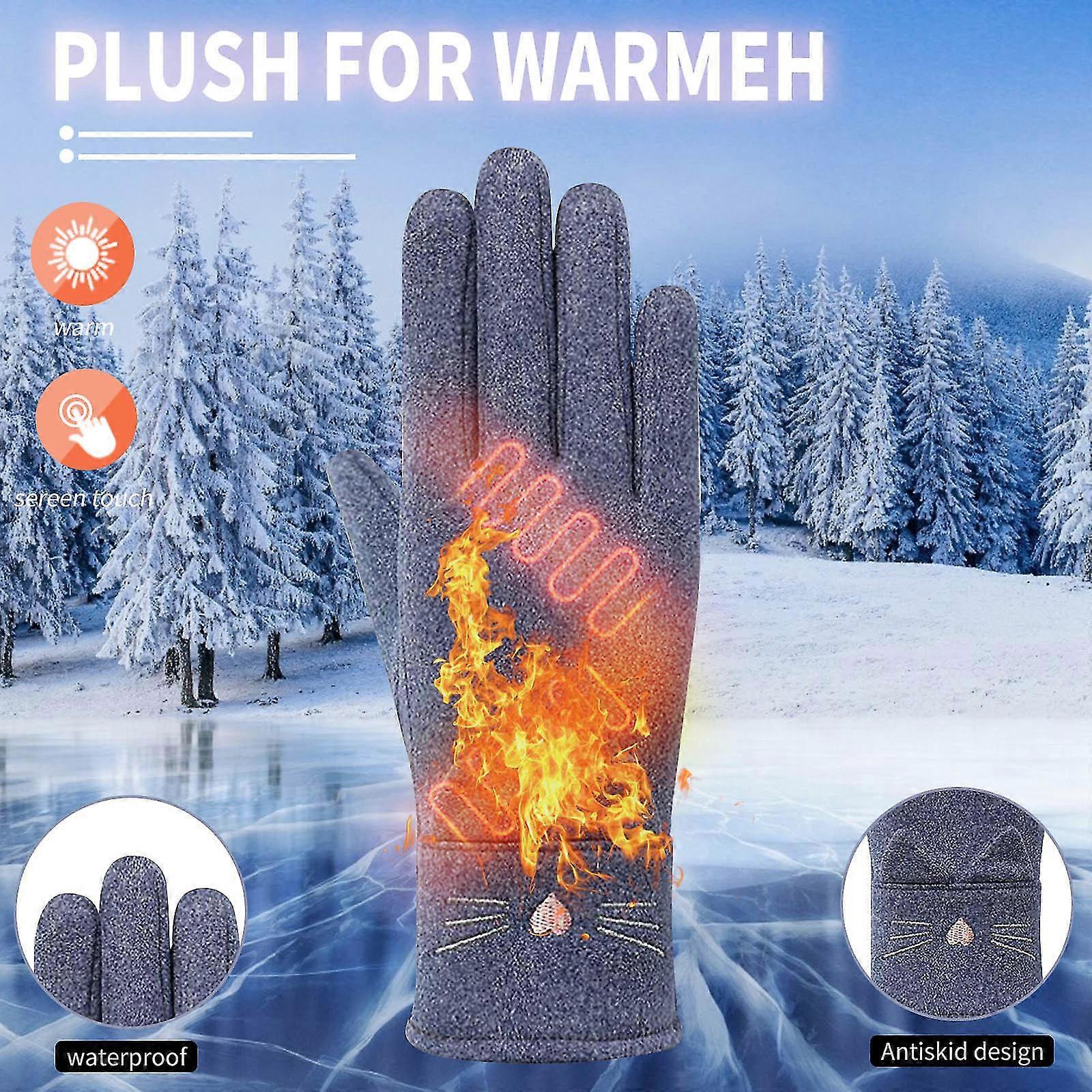 Climbing Gloves Ski Gloves Cold Waterproof Non-slip Warm Non-slip Fashionable And G17