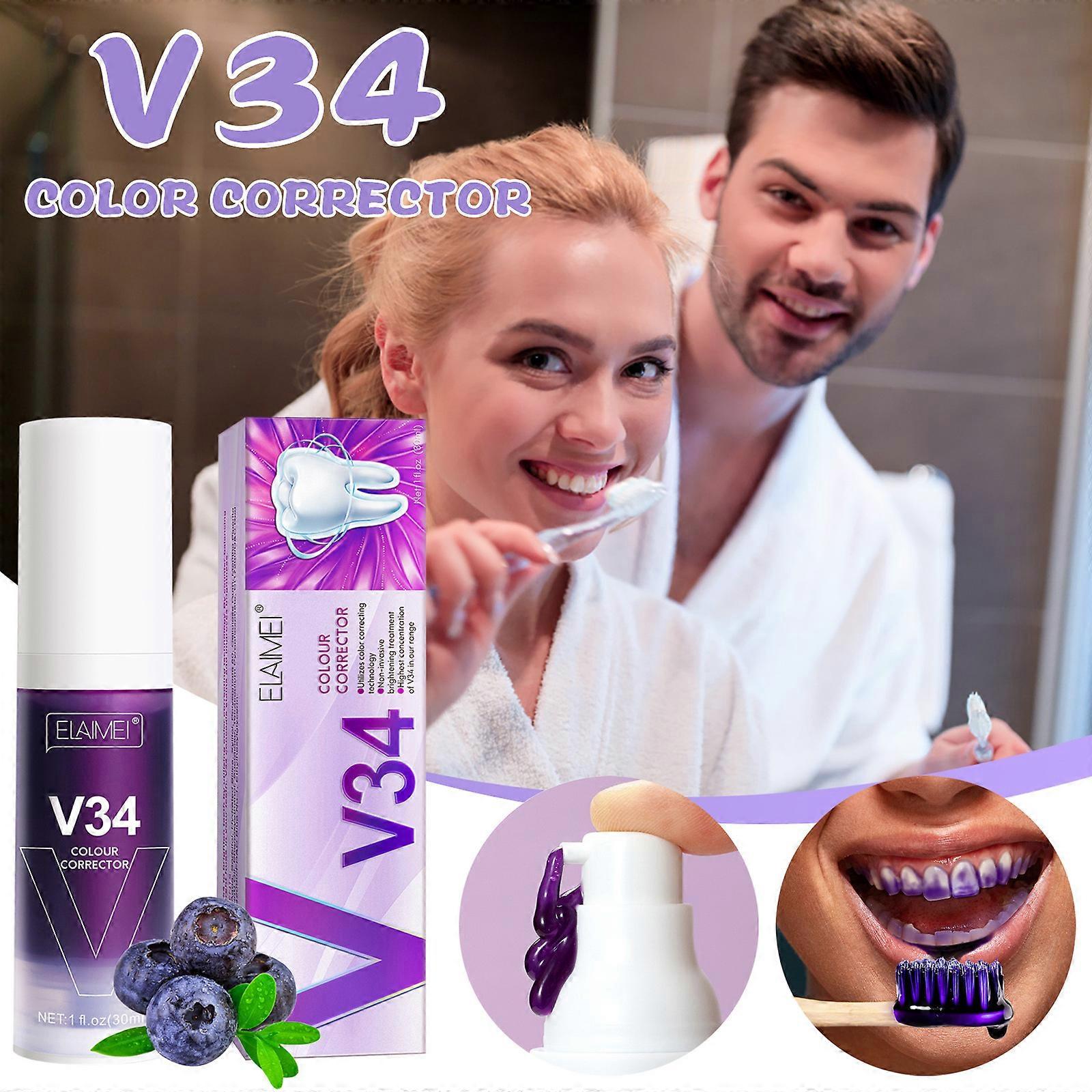 V34 Whitening Toothpaste Repairs Teeth Improves Sensitive Teeth Whitening Toothpaste