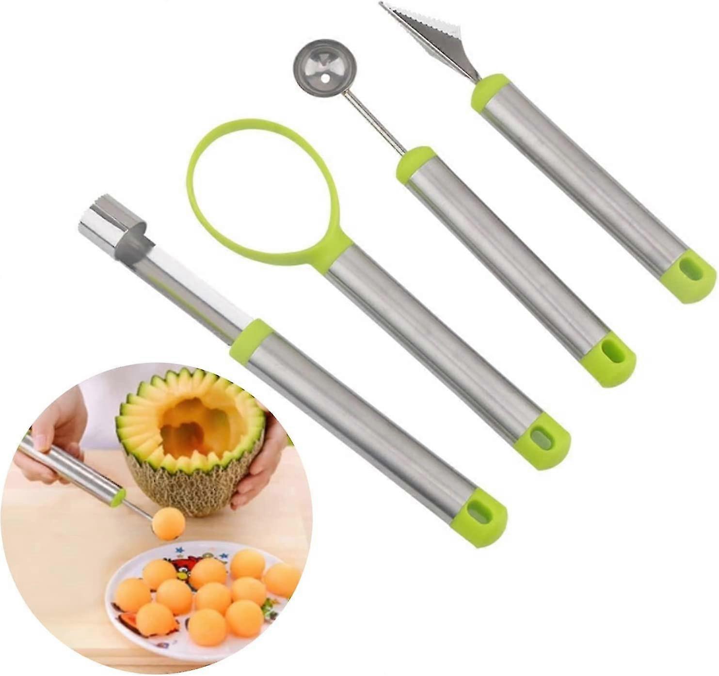 4 Multifunctional Orchards Set, Fruit Spoon, Melon Spoon, Apple Tanner Apple Gift