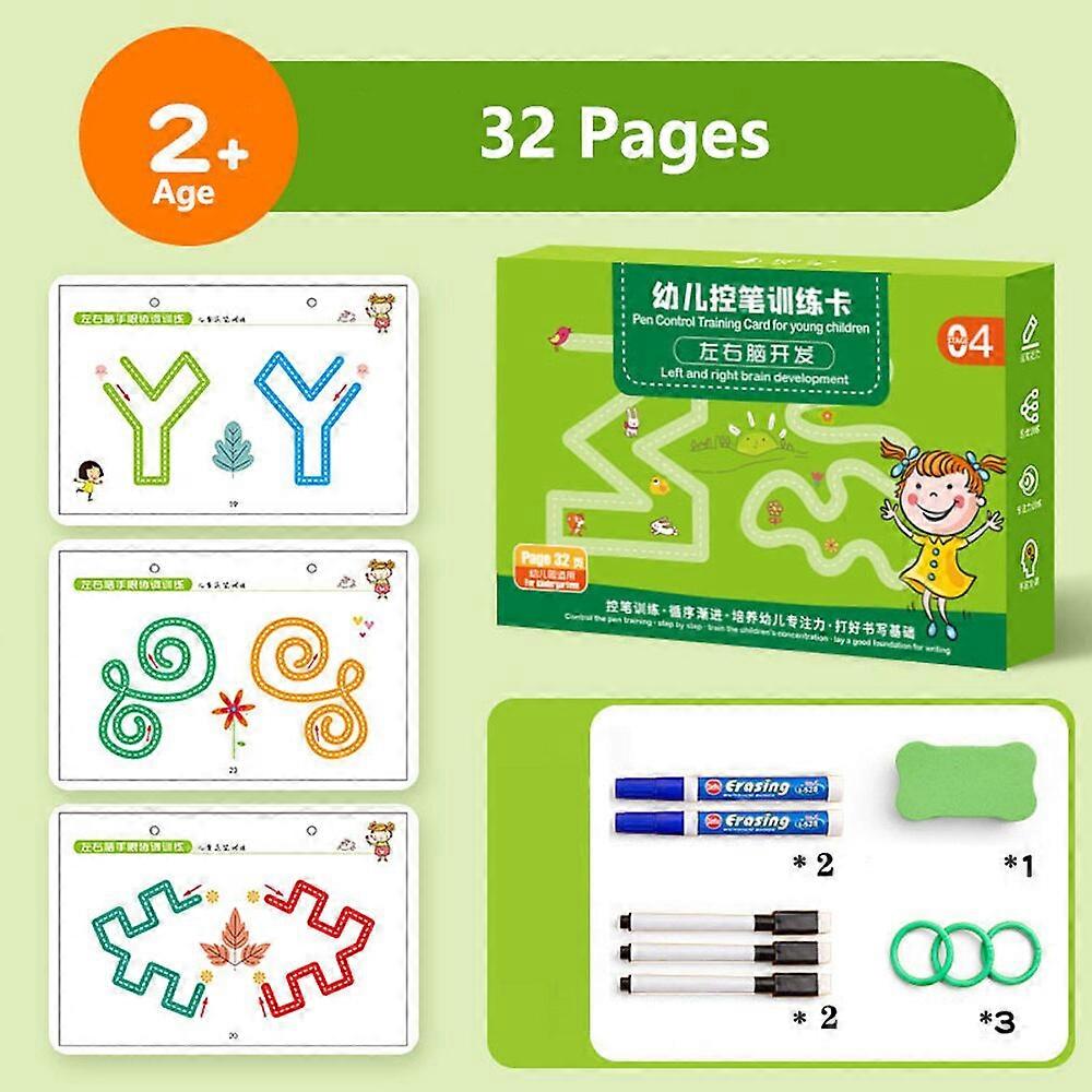 Children Math Learning Toys Pen Control Training Color Shape Drawing Match Game Set Toddler Learning Activities Educational Toy - Drawing Toys