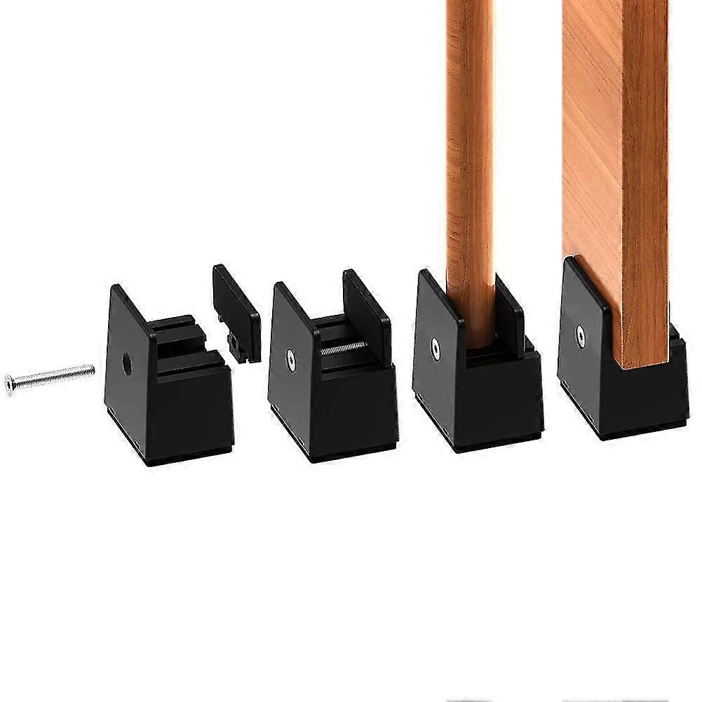 2 polegadas ajustável cama perna riser, 5cm Heavy Duty móveis risers, para a espessura da perna da cama 0-1.5 polegadas, altura da cama, sofá, mesa, guarda-roupa, suporte 2000kg