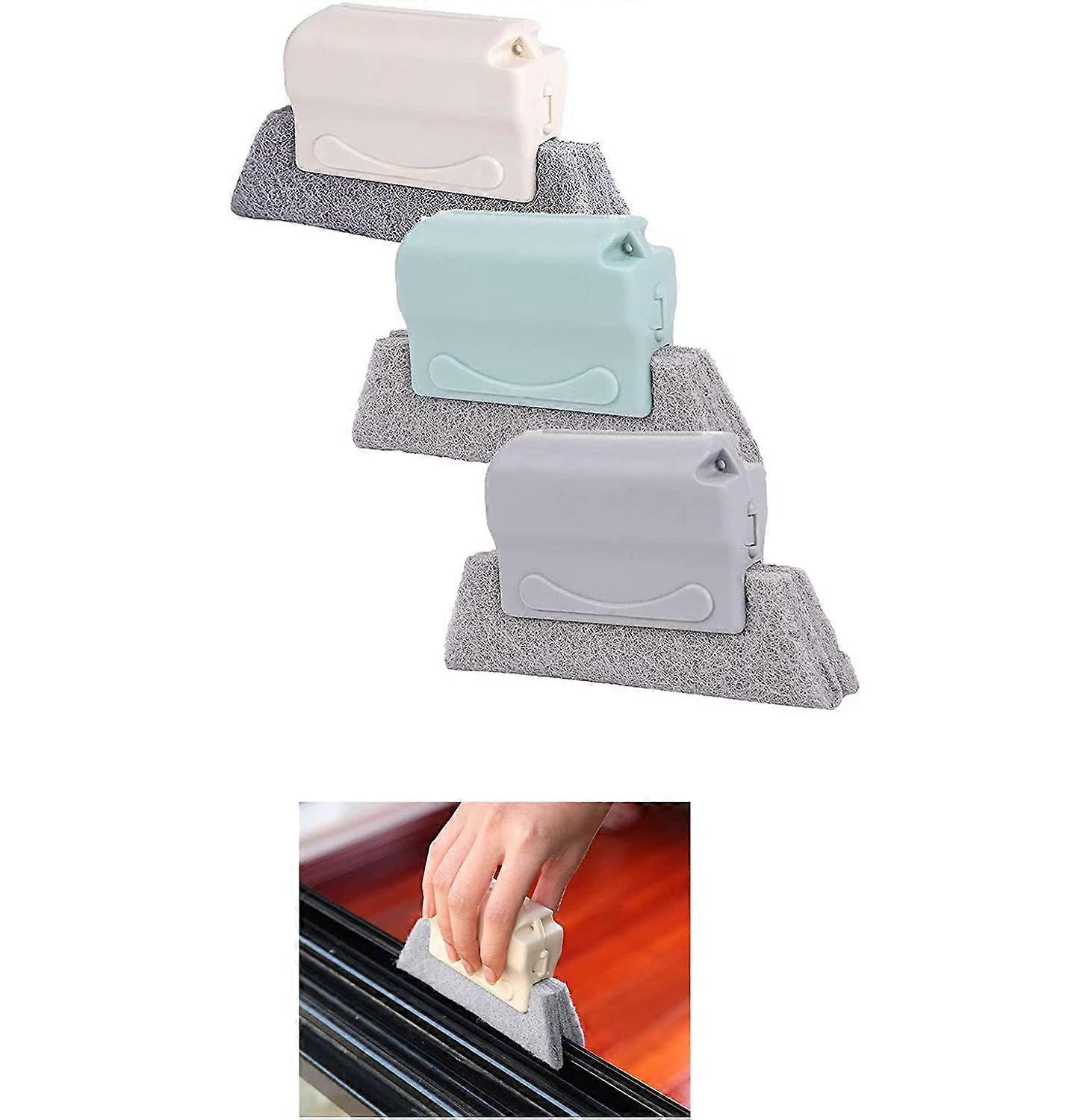 Window slot cleaning brush set, window rail cleaning tool