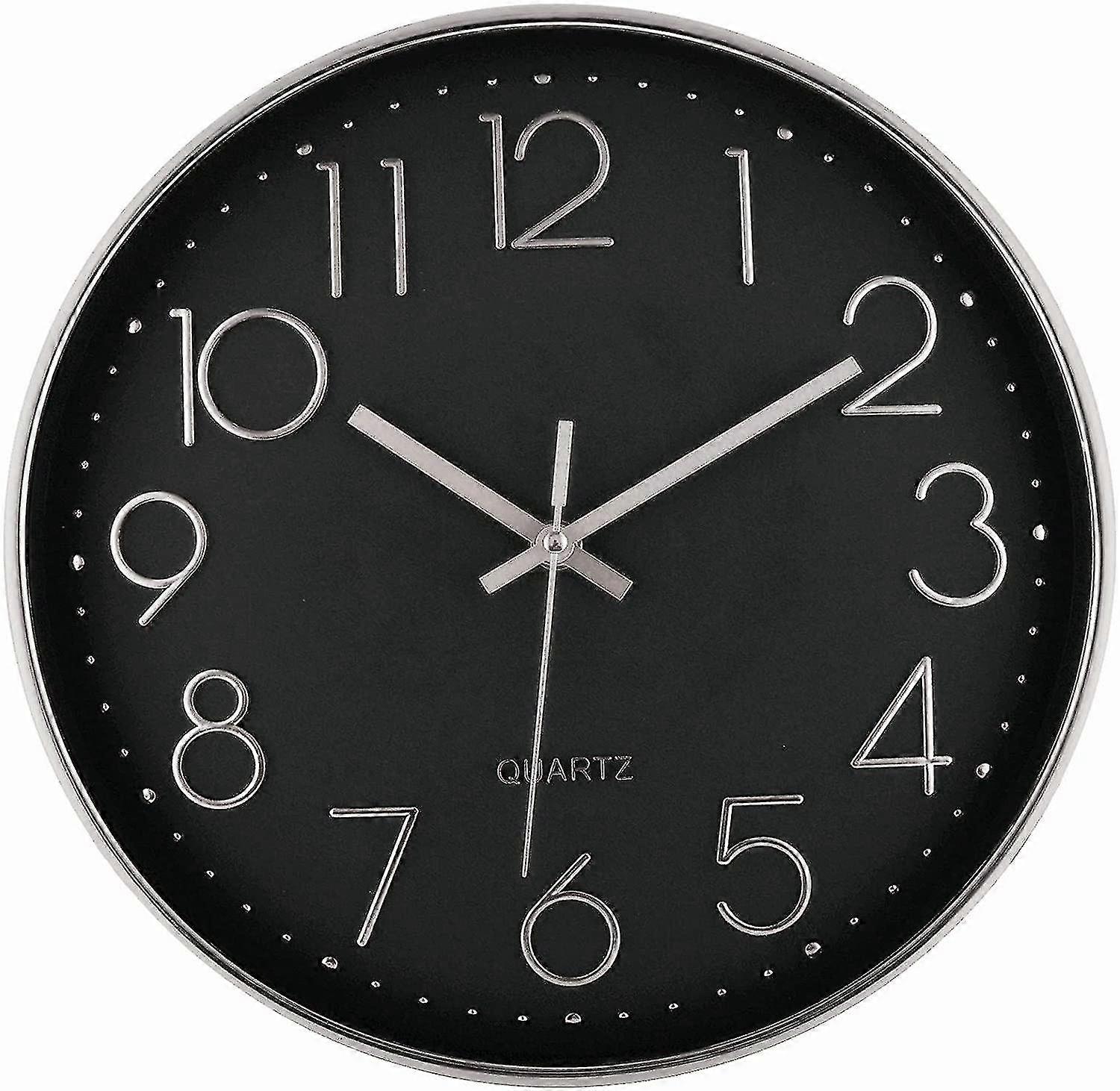 Wall Clock 12-inch Silent Non-ticking Wall Clock-XinHan